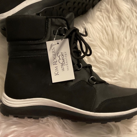 Kim Rogers Black Lace-Up Boots - Picture 2 of 10